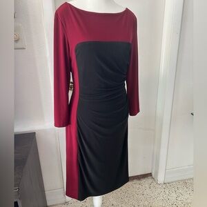 Ralph Lauren wine and Black Dress